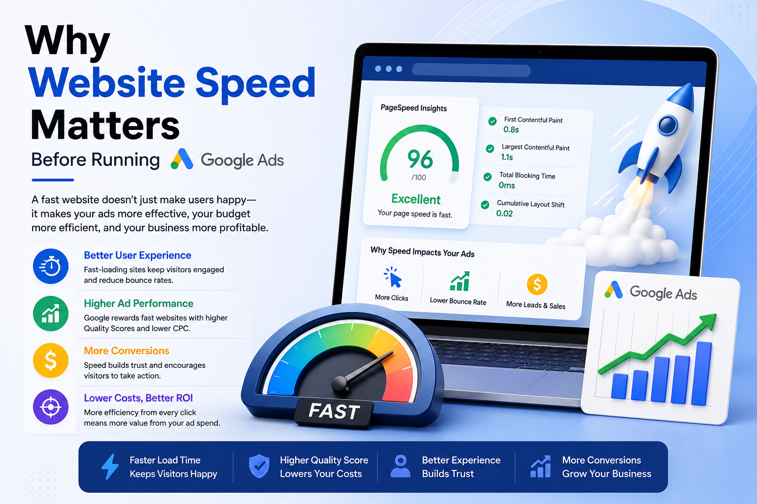Why Website Speed Matters Before Running Google Ads